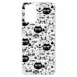 Чохол для Oppo A74 4G Коти патерн - PrintSalon