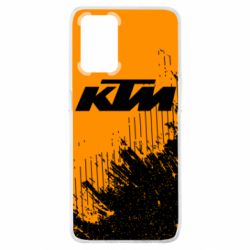 Чехол для Oppo A74 4G KTM and grunge background - PrintSalon