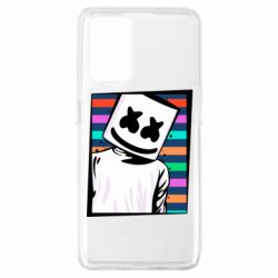 Чехол для Oppo A74 4G Marshmello Colorful Portrait - PrintSalon