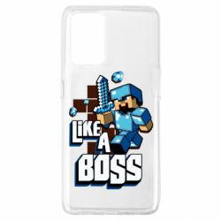 Чехол для Oppo A74 4G Minecraft Like a Boss - PrintSalon