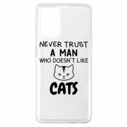 Чехол для Oppo A74 4G Не любит котов - не доверяй - PrintSalon