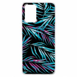 Чохол для Oppo A74 4G Neon Palm Leaves - PrintSalon