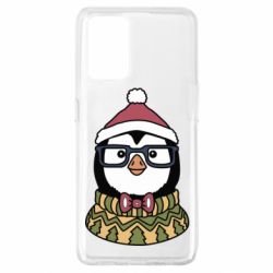 Чехол для Oppo A74 4G New Year's Penguin - PrintSalon