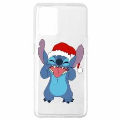 Чехол для Oppo A74 4G Новогодний Стич - PrintSalon