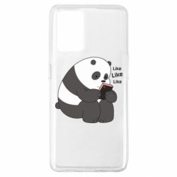 Чехол для Oppo A74 4G Панда лайк - PrintSalon