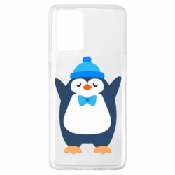 Чехол для Oppo A74 4G Penguin in a hat - PrintSalon