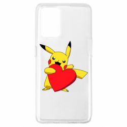 Чехол для Oppo A74 4G Pikachu Heart - PrintSalon