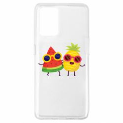 Чехол для Oppo A74 4G Pineapple with watermelon - PrintSalon