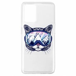 Чехол для Oppo A74 4G Snowboard Cat - PrintSalon
