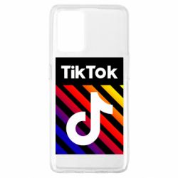 Чехол для Oppo A74 4G Tik Tok Colorful Logo - PrintSalon