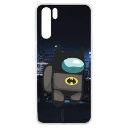 Чехол для Oppo A91/Reno3 Among Us - Batman in the city - PrintSalon