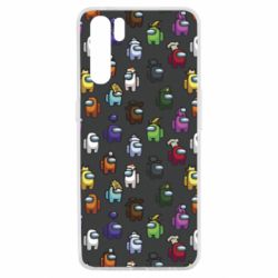 Чехол для Oppo A91/Reno3 Among Us Pattern - PrintSalon