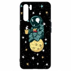 Чохол для Oppo A91 / Reno3Astronaut and coffee - PrintSalon