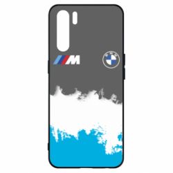 Чехол для Oppo A91/Reno3 BMW logo and gray background - PrintSalon