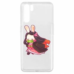 Чехол для Oppo A91/Reno3 Chibi Bunny Kamado Nezuko - PrintSalon