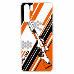 Чохол для Oppo A91 / Reno3CS: GO AWP Asiimov Skin - PrintSalon