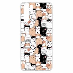 Чохол для Oppo A91 / Reno3Cute dogs pattern - PrintSalon
