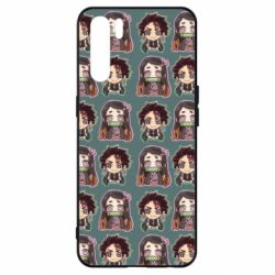 Чехол для Oppo A91/Reno3 Cute Tanjiro with Nezuko - PrintSalon