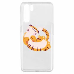 Чехол для Oppo A91/Reno3 Happy tiger - PrintSalon