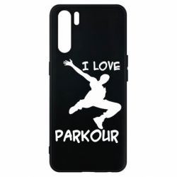 Чехол для Oppo A91/Reno3 I love parkour - PrintSalon