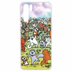 Чохол для Oppo A91 / Reno3Коти танцюють - PrintSalon