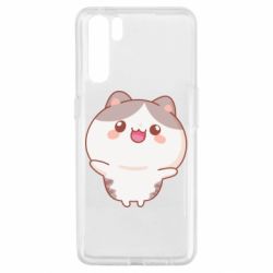 Чехол для Oppo A91/Reno3 Котик обнимает тебя - PrintSalon