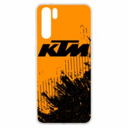 Чехол для Oppo A91/Reno3 KTM and grunge background - PrintSalon