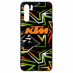 Чохол для Oppo A91 / Reno3KTM orange logo - PrintSalon