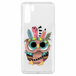 Чехол для Oppo A91/Reno3 Little owl with feathers - PrintSalon