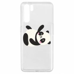 Чехол для Oppo A91/Reno3 Little panda - PrintSalon