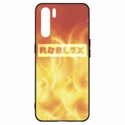Чохол для Oppo A91 / Reno3Logo and fire - PrintSalon