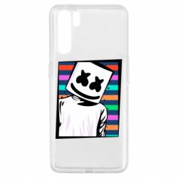 Чехол для Oppo A91/Reno3 Marshmello Colorful Portrait - PrintSalon