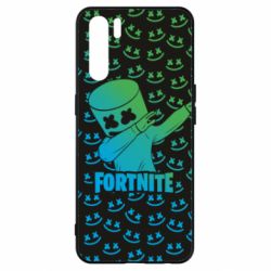 Чехол для Oppo A91/Reno3 Marshmello Fortnite Dab Neon - PrintSalon