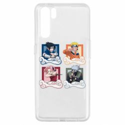 Чехол для Oppo A91/Reno3 Naruto team 7 in action-PrintSalon Чехол для Oppo A91/Reno3 Naruto team 7 in action