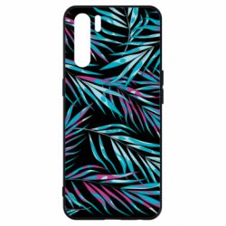 Чохол для Oppo A91 / Reno3Neon Palm Leaves - PrintSalon