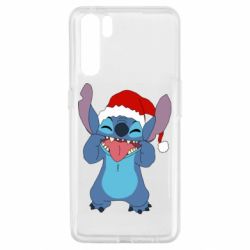 Чехол для Oppo A91/Reno3 Новогодний Стич - PrintSalon