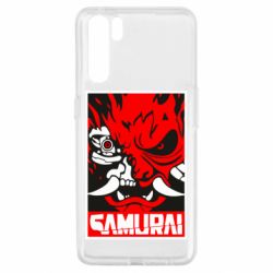 Чехол для Oppo A91/Reno3 Poster samurai Cyberpunk - PrintSalon