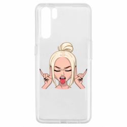 Чехол для Oppo A91/Reno3 Punk Girl - PrintSalon