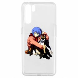 Чехол для Oppo A91/Reno3 Rei Ayanami and Pen Pen - PrintSalon