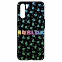 Чехол для Oppo A91/Reno3 Roblox And Logo 3D - PrintSalon