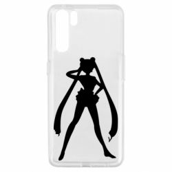 Чохол для Oppo A91 / Reno3Sailor Moon silhouette - PrintSalon