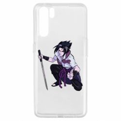 Чехол для Oppo A91/Reno3 Sasuke with katana - PrintSalon
