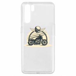 Чехол для Oppo A91/Reno3 Skull and Bike - PrintSalon