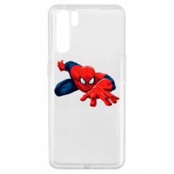 Чехол для Oppo A91/Reno3 Spiderman and jump - PrintSalon