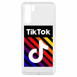 Чехол для Oppo A91/Reno3 Tik Tok Colorful Logo - PrintSalon