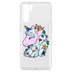 Чехол для Oppo A91/Reno3 Unicorn Princess - PrintSalon