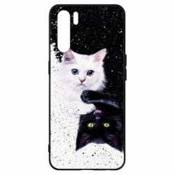 Чехол для Oppo A91/Reno3 Yin and Yang cats - PrintSalon