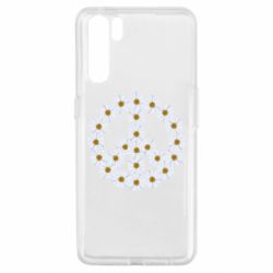 Чехол для Oppo A91/Reno3 Знак мира из ромашек