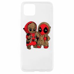 Чехол для Oppo A92s Baby Groot And Deadpool - PrintSalon