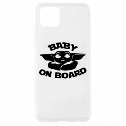 Чехол для Oppo A92s Baby on board yoda - PrintSalon